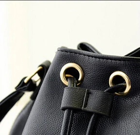 Newest Bucket Bags Fashion Women's Handbags Shoulder Bag Promotional Vintage pu Leather Women Messenger |