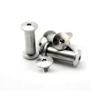 2 шт. DIY винт для ручки ножа T8 Сливовая головка крепление сливовый стиль M3.5 винт заклепки мебельный обрабатывающий винт