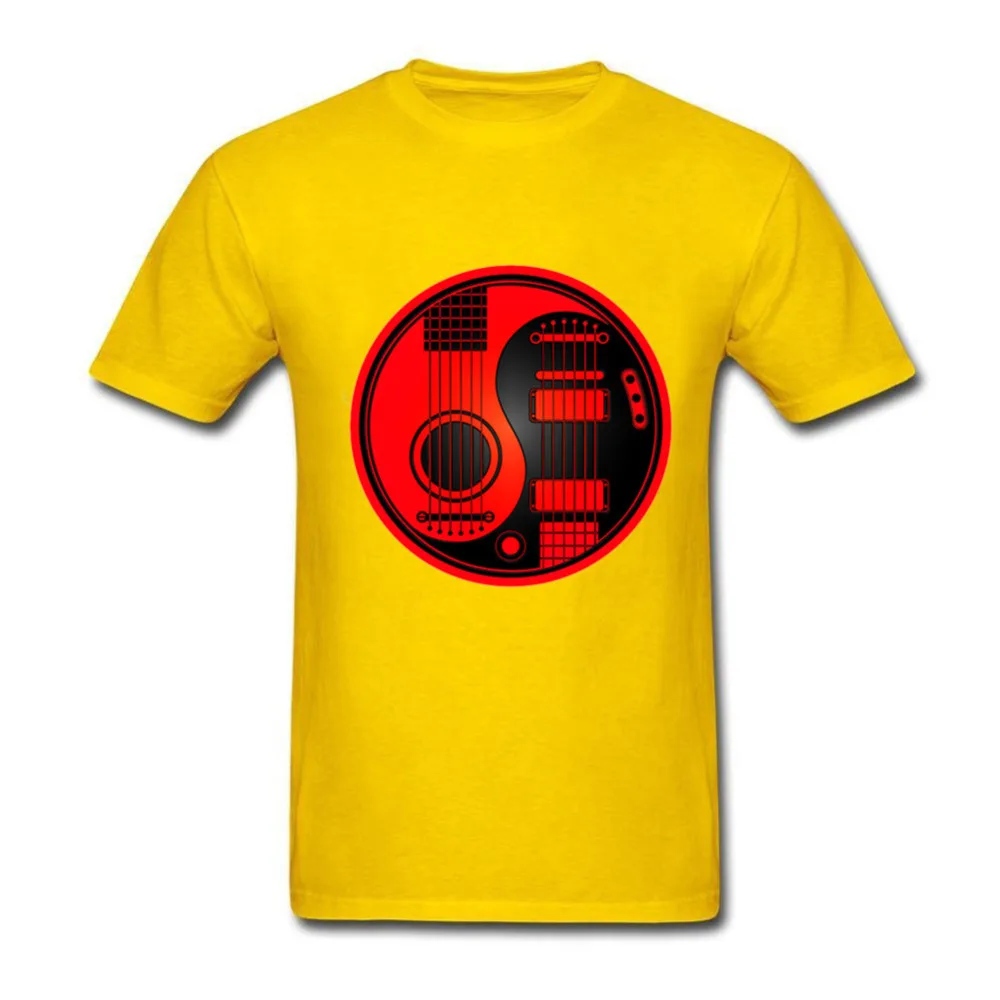 2018 акустическая электрическая гитары Инь Ян футболка для мужчин модные рок