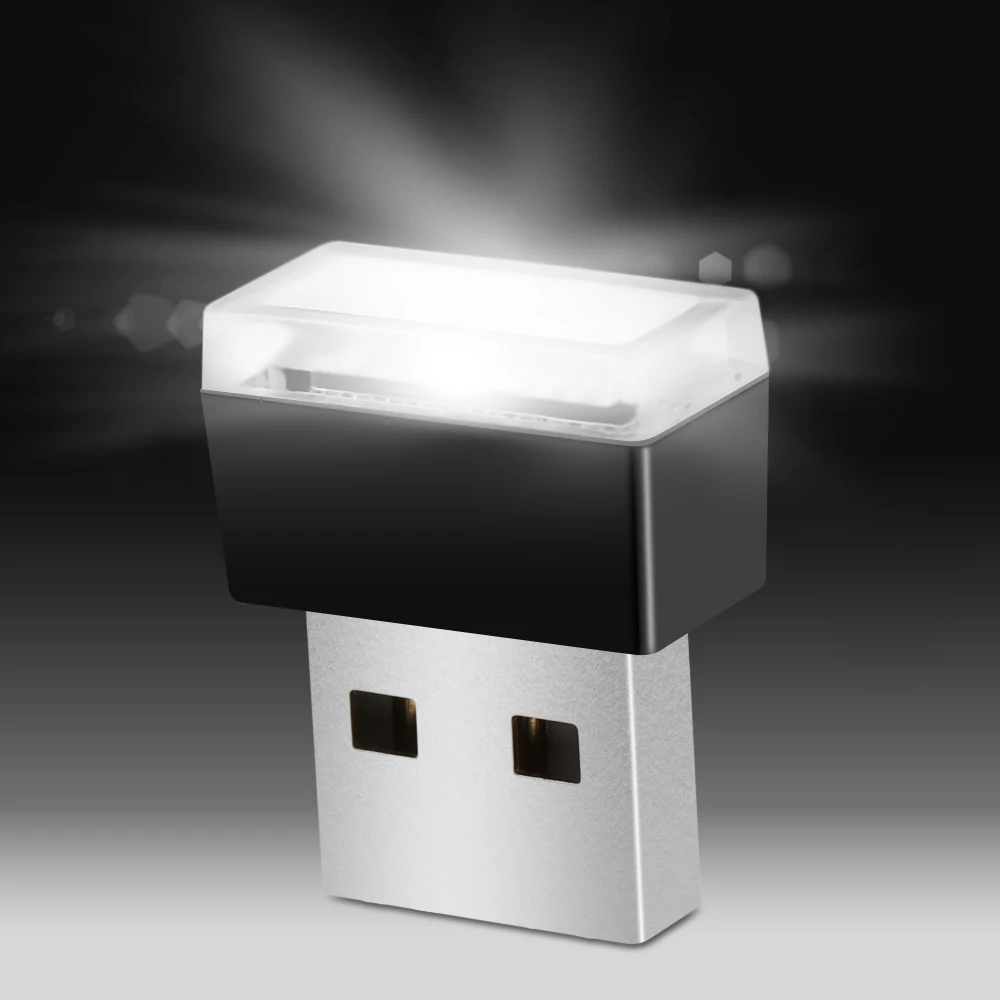 Автомобильный Стайлинг USB атмосферный светодиодный светильник автомобильные
