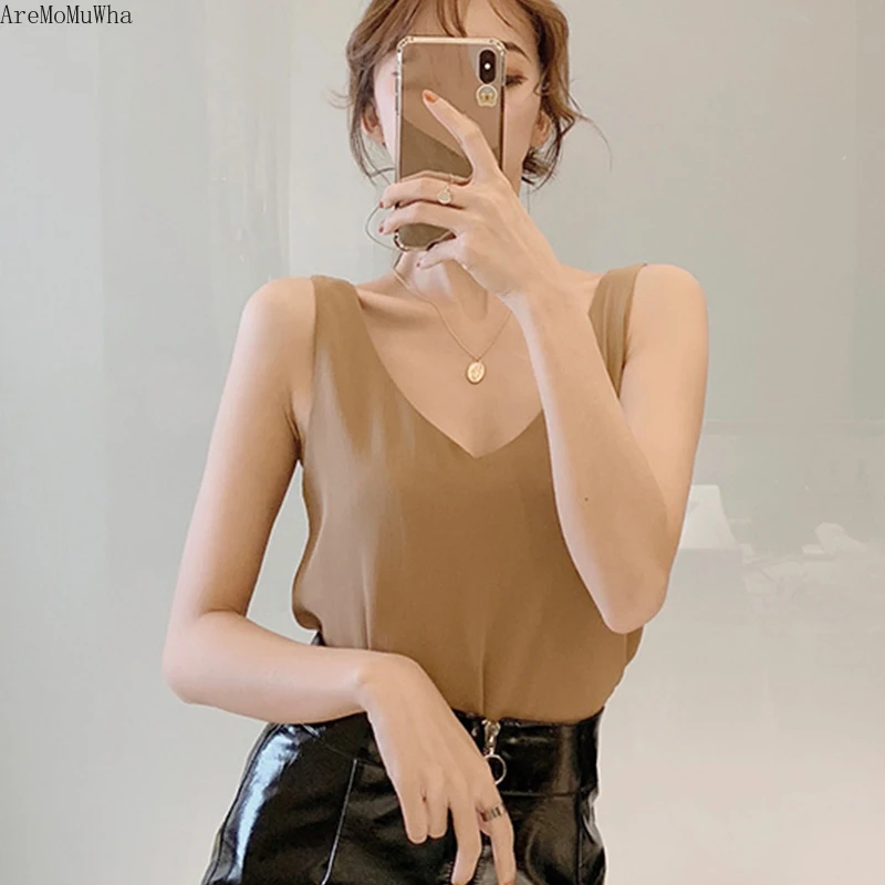 AreMoMuWha/шифоновая женская летняя одежда на бретельках с сердечками новинка