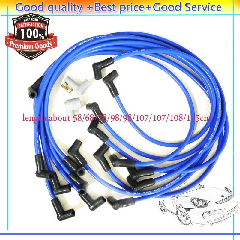 ISANCE 73684 Свеча зажигания набор проводов 90 HEI градусов силиконовый над клапаном 9 мм