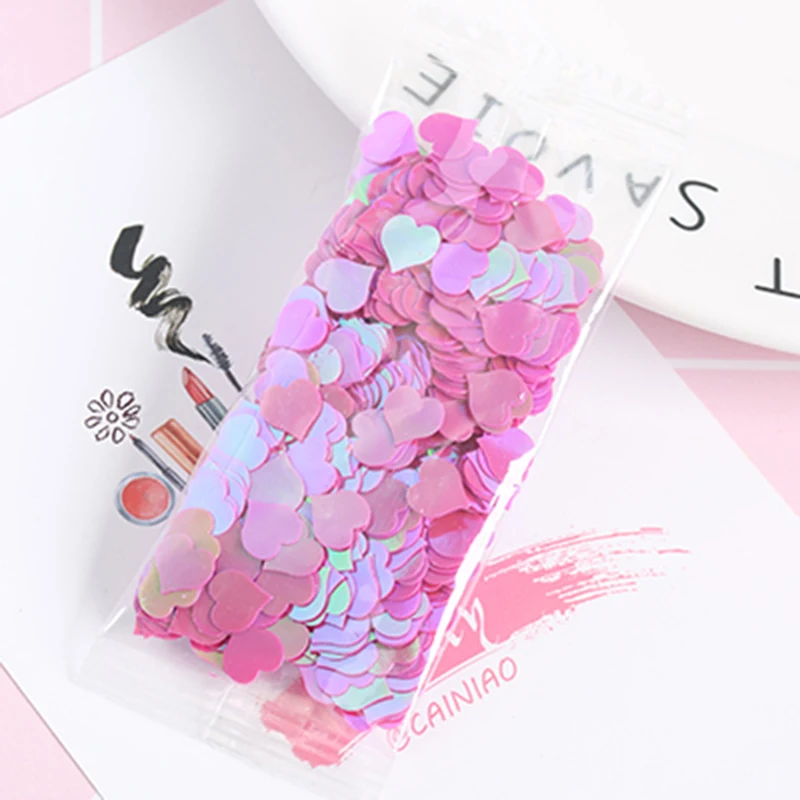 Счастливая Обезьяна 10 г DIY клейкие аксессуары игрушка Любовь ломтики Алфавит поставки слаймов пушистый прозрачный слизи наполнитель Подарочная игрушка - Цвет: Rose Red