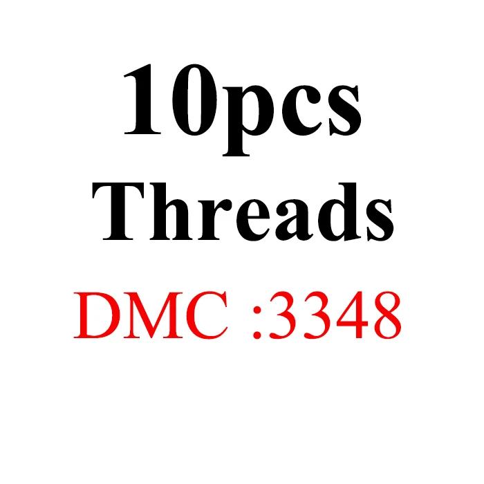 Золотое панно, DMC3023-3348 Multcolor 10 шт/партия 1,2 м длина нить крестиком Хлопок Шитье, моток пряжи вышивка нить наборы - Цвет: 1.2m10pcs-DMC3348