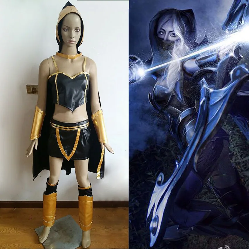 Бесплатная доставка костюм для косплея DOTA 2 Dark Ranger|cosplay maid|costume romancostume sweatshirt |