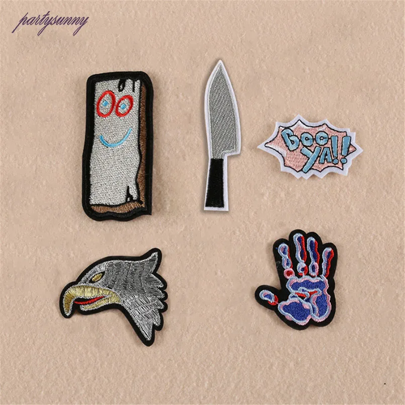 PF Орел Руку Патчи Вышитые Железа на Патч Термо наклейки Значок для Одежды