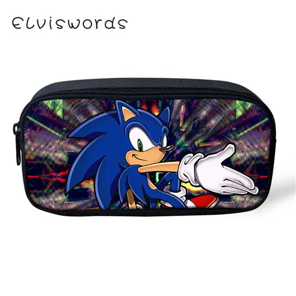 ELVISWORDS детский чехол-карандаш Sonic с рисунком ежа, Студенческая коробка для канцелярских принадлежностей, модные школьные принадлежности, сумки для ручек, Мультяшные косметологи - Цвет: CDWX2925K