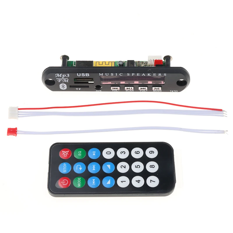 Wireless Bluetooth 12V MP3 WMA Decoder Board Audio Module USB TF Radio FM AUX For Car accessories | Автомобили и мотоциклы