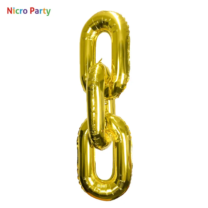 Nicro, золотые, 22 дюйма, вечерние украшения, Гигантские Воздушные шары на цепочке, день рождения, хип-хоп тема, свадебные арки, принадлежности, танцы в стиле ретро, ссылка# Bal85