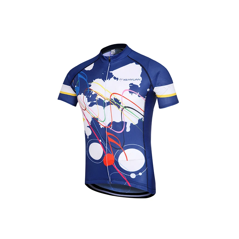 

2018 Новинка KEYIYUAN командные майки летние три кармана из дышащей ткани гонки MTB велосипед одежда для велоспорта