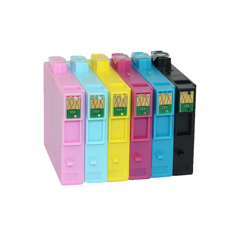 12 шт. в упаковке T0491 T0496 чернильные картриджи для принтеров Epson Stylus фото R210 R230 R310 R350