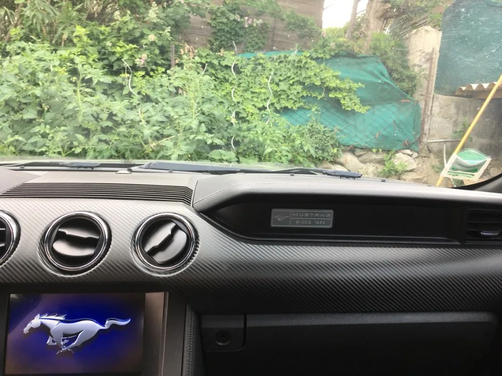 Подходит для FORD MUSTANG 2015 2016 2 3 t автомобильная отделка из углеродного волокна|trim| |