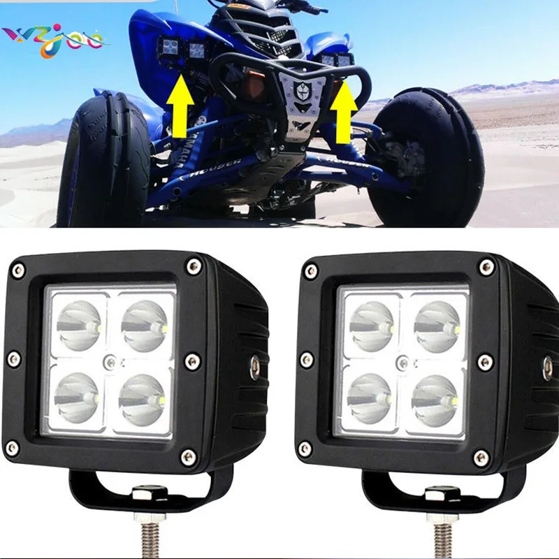 WZJOO 2 шт. 3X3 дюймов светодиодный рабочий свет бар куб фара для Yamaha Raptor 660 запчасти Rv
