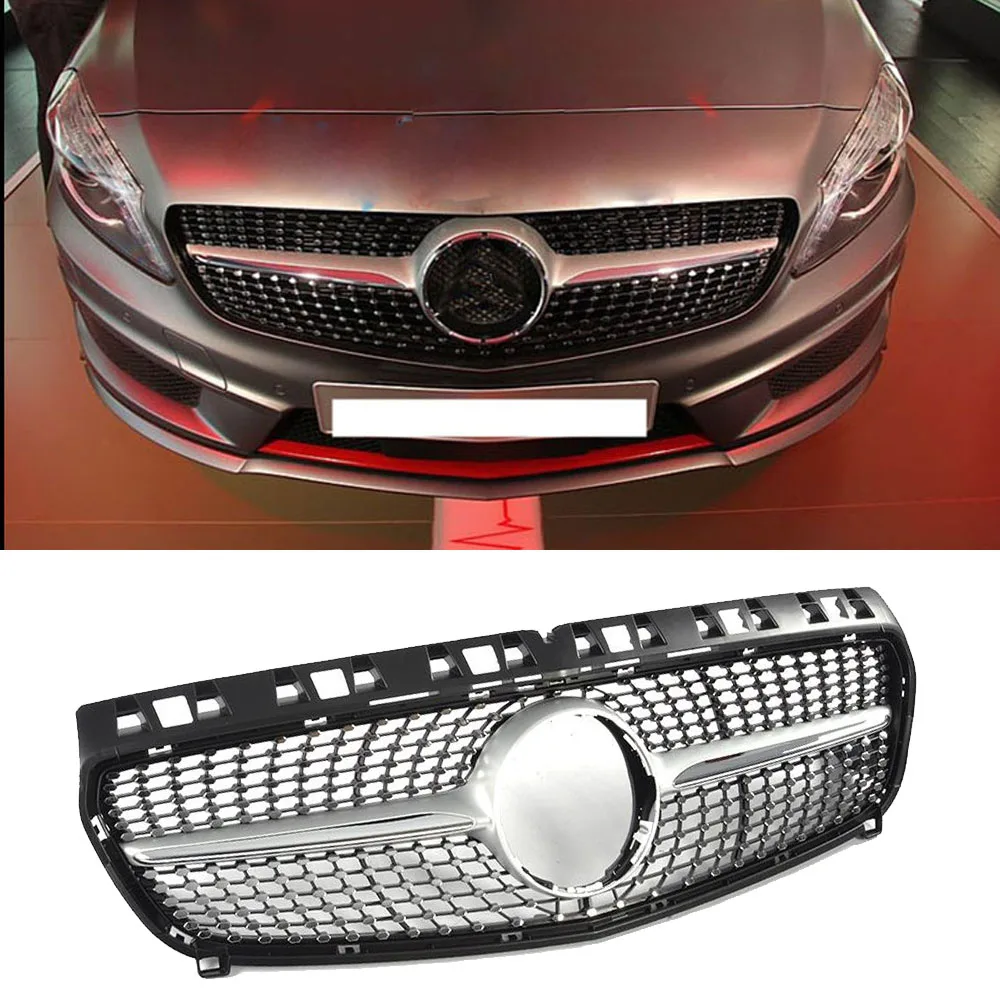 ABS Алмазная Передняя решетка решетки для Mercedes Benz W176 A CLASS A180 A200 A260 A45 AMG 2013 2014 2015 2016