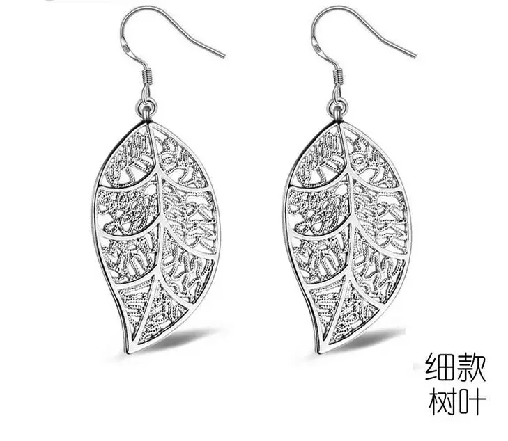 

XIYANIKE New Arrival 925 Sterling Silver Fashion Leaves Earrings For Women Sterling-silver-jewelry Oorbellen Brincos VES6505