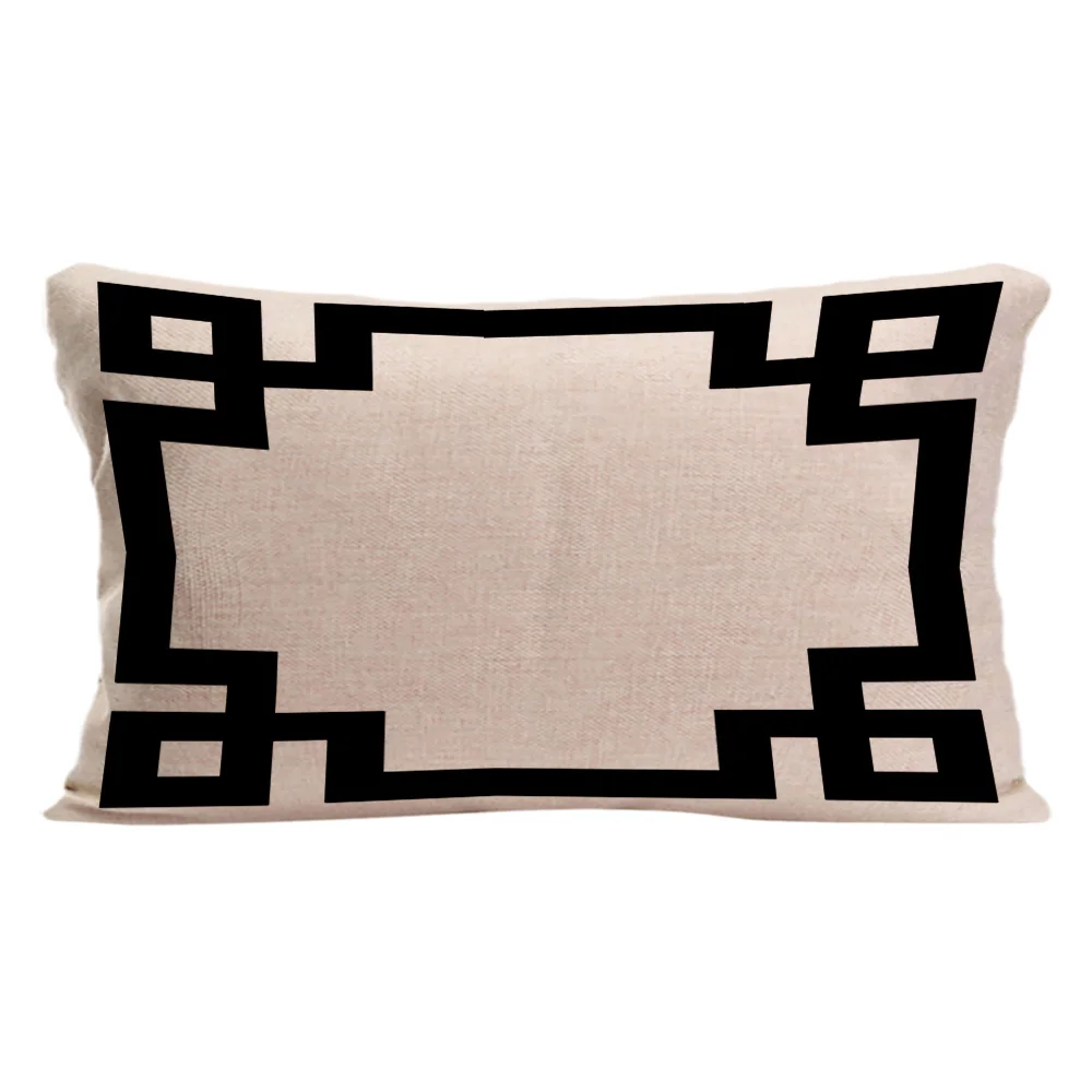 Наволочка с геометрическим узором декоративная подушка для дивана