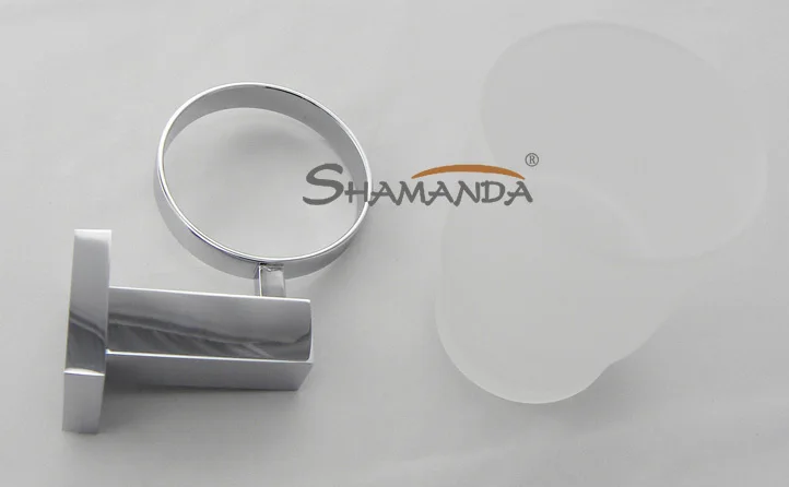 Free Shipping Single Tumbler Holder Toothbrush Cup Brass Base with Chrome finish+Glass Bathroom Accessories-94012 |