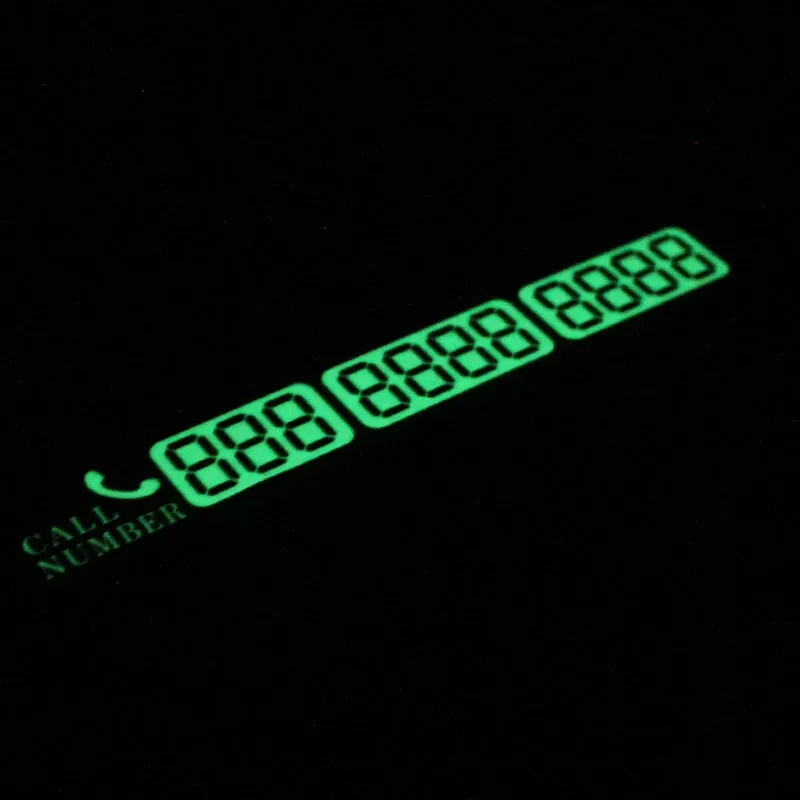 1 pcs Telephone Number Card Temporary Car Parking Notification Night Luminous Stickers Exterior Accessories | Автомобили и