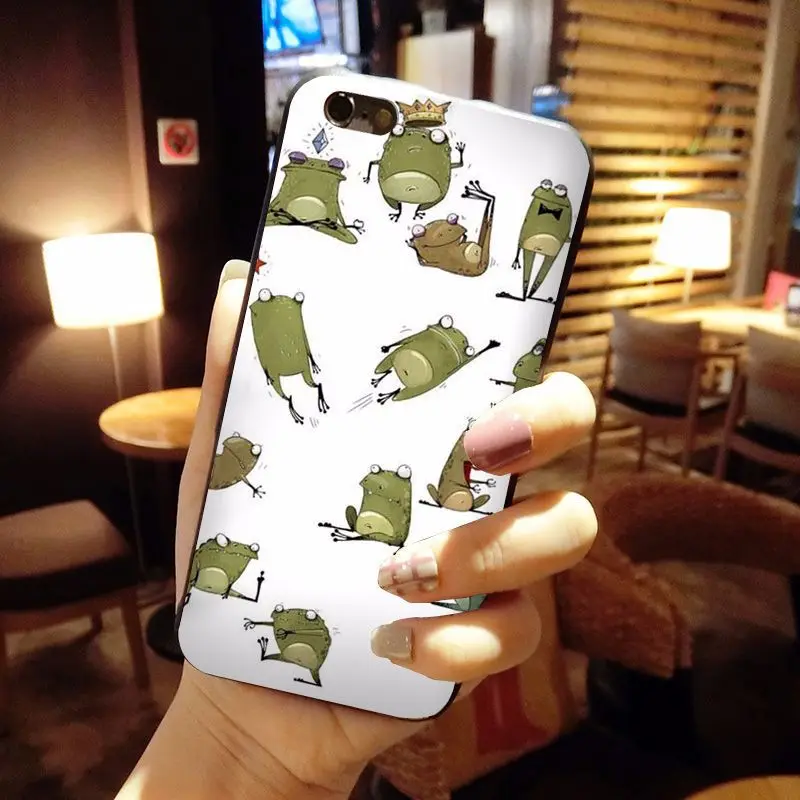 MaiYaCa мультфильм лягушка дизайн высокое качество телефон чехол для iPhone 8 7 6 6S Plus X 10 5