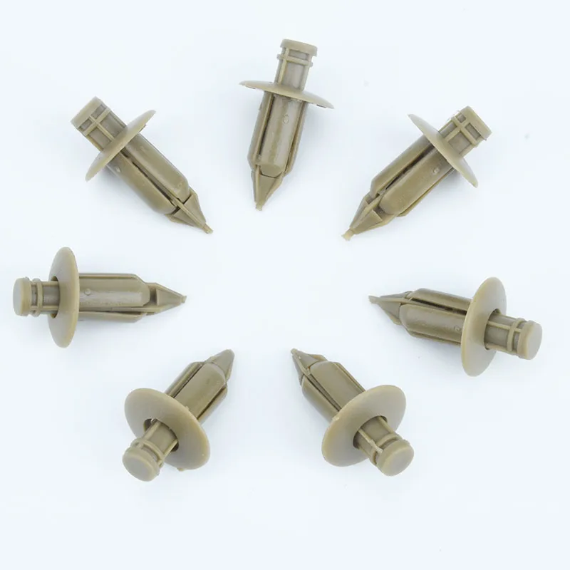 

xiaobaishu 50Pcs Plastic Rivet Trim Panel Fastener Clips Door Beige For VOLVO C70 S60 S80 V70 #39964090