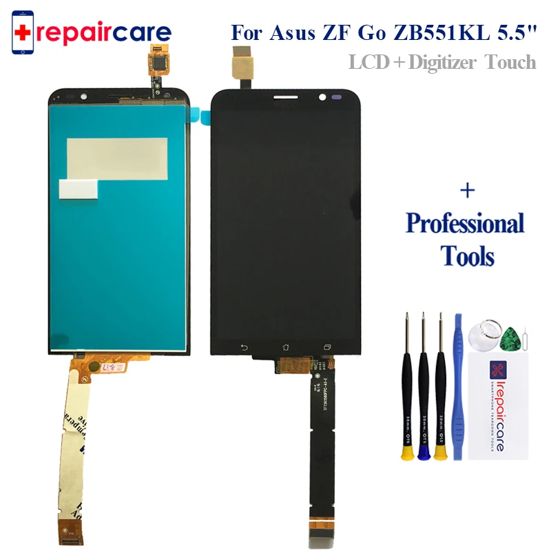 Оригинальный 5 ''ЖК дисплей для ASUS Zenfone Go TV ZB551KL X013DB TD LTE сенсорный экран с рамкой