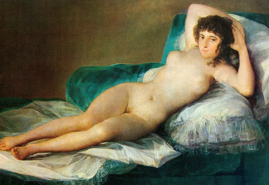 Декоративный подарок голые магниты картины Маха Франсиско на холодильник 213