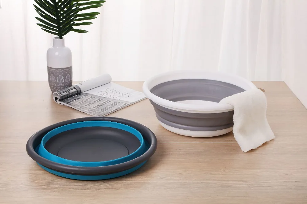 

Складной умывальник диаметр: 37,5 см складной Портативный бассейна горшок для кемпинга Рыбная ловля губка для мытья автомобиля бассейнов z11