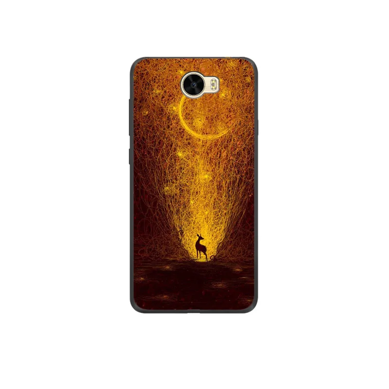 Christmas deer Cover for huawei y5 ii y5II Honor 5A Case honor 4c pro Silicon soft y6 Pro Holly 2Plus Enjoy 5 | Мобильные телефоны