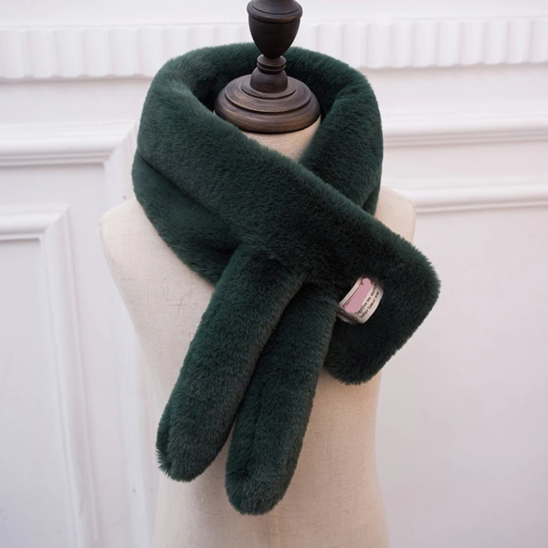 JKP 2018 autumn winter children imitation rex rabbit fur scarf girl boy warm decoration cute neck FPC-86 | Детская одежда и обувь