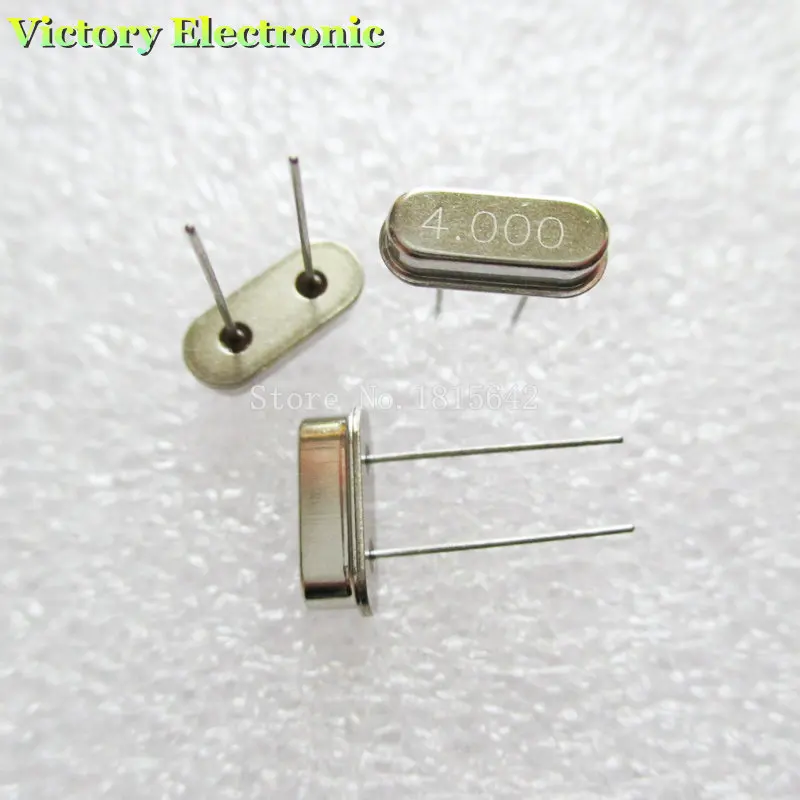 

10PCS/Lot Crystal Oscillator Crystal Resonator 4MHz 4M 4.000MHz 4.000M 4.000 49S HC-49S DIP-2 Passive crystal Quartz