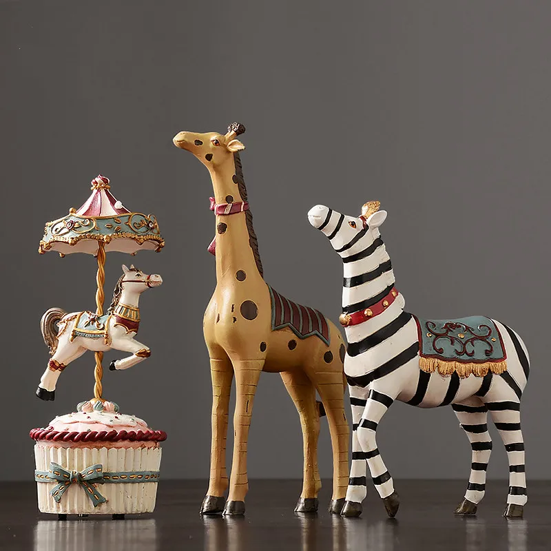 

Animal Circus Furnishings Tv Cabinet Decorations In Living Room Porch Model Room Home Decoration Accessories
