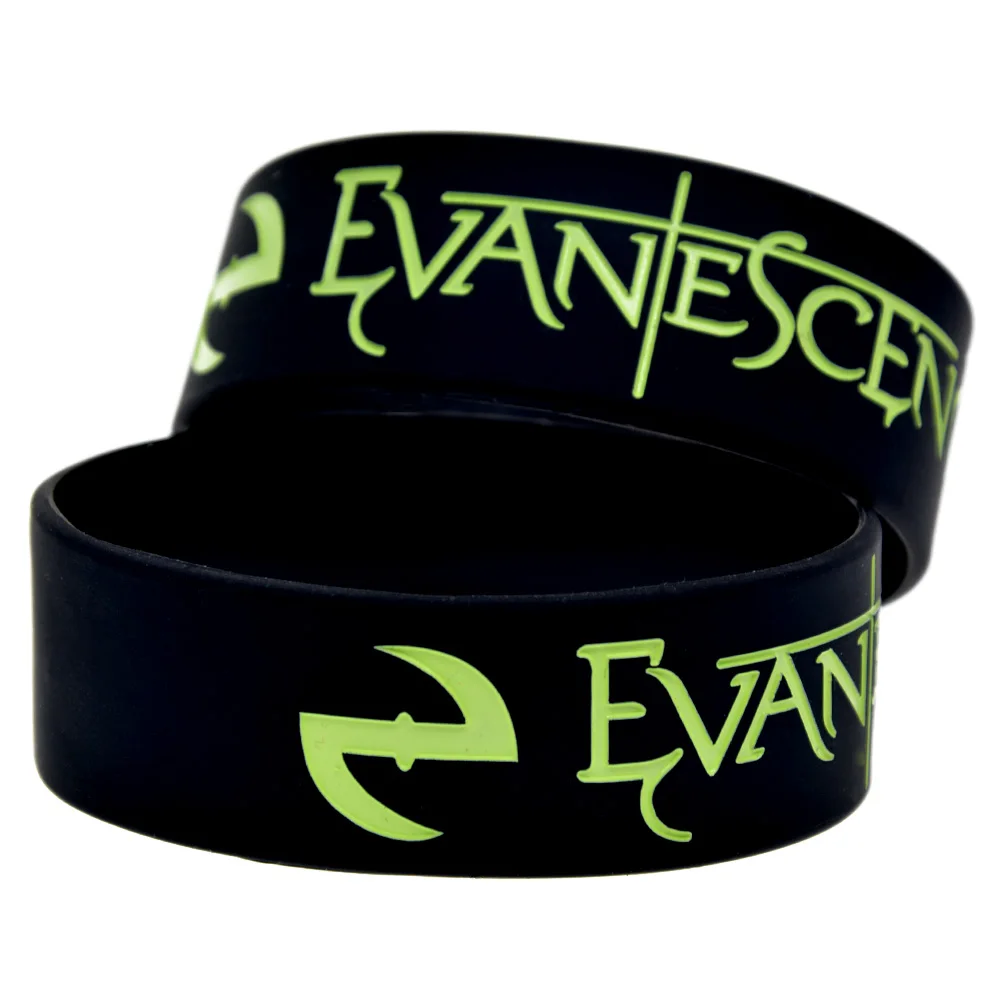 1 шт. Один Дюйм Широкий рок-группа Evanescence силиконовый браслет для любителей музыки