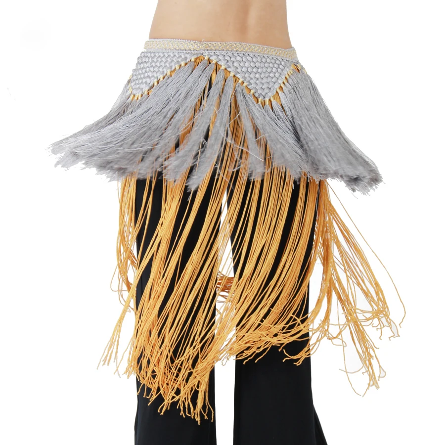 2018 Женская одежда ручной работы для танца живота с длинной кисточкой|hip scarf|belly dance