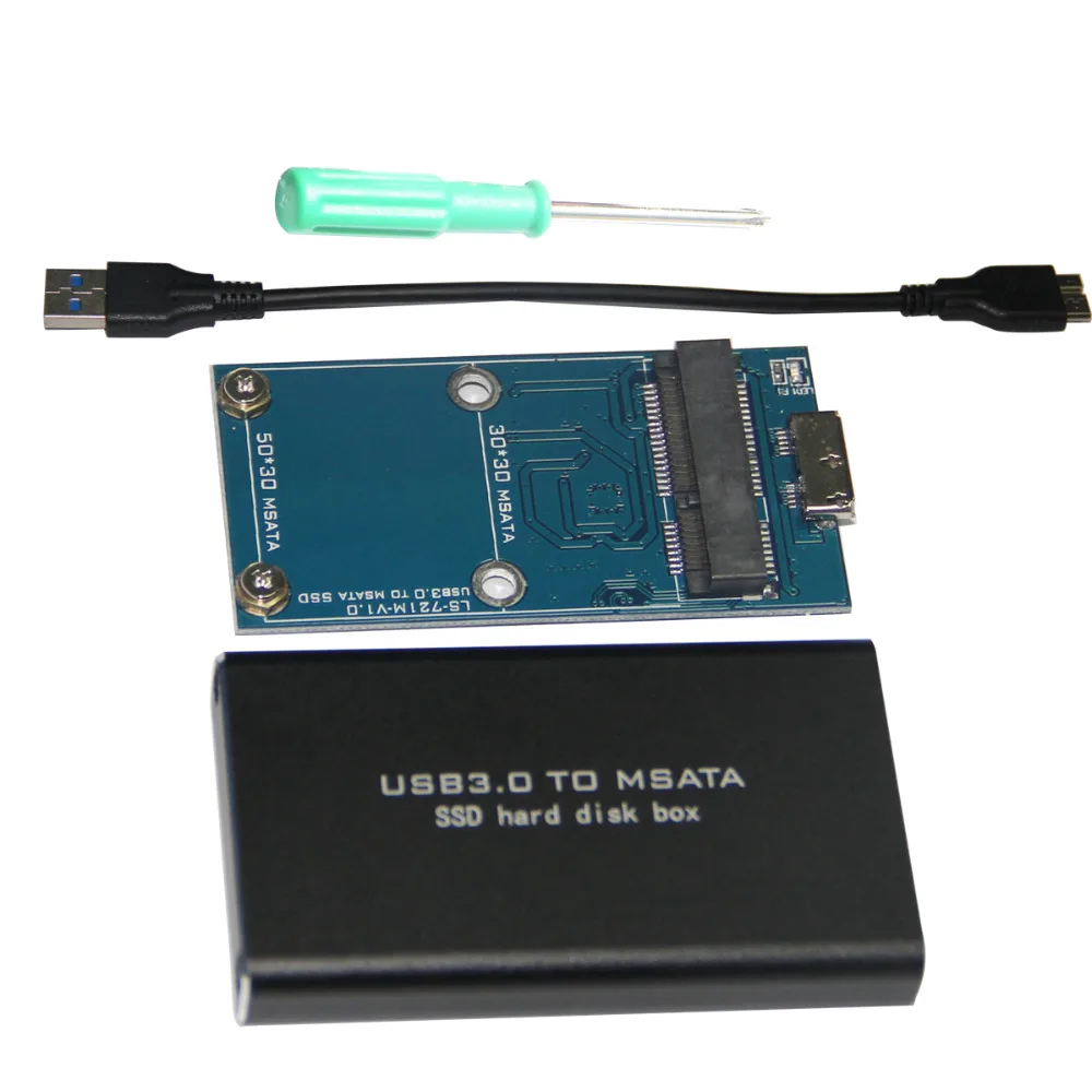 5 Гбит/с USB 3 0 к mSATA SSD корпус USB3.0 мини SATA жесткий диск адаптер M2 Внешний мобильный