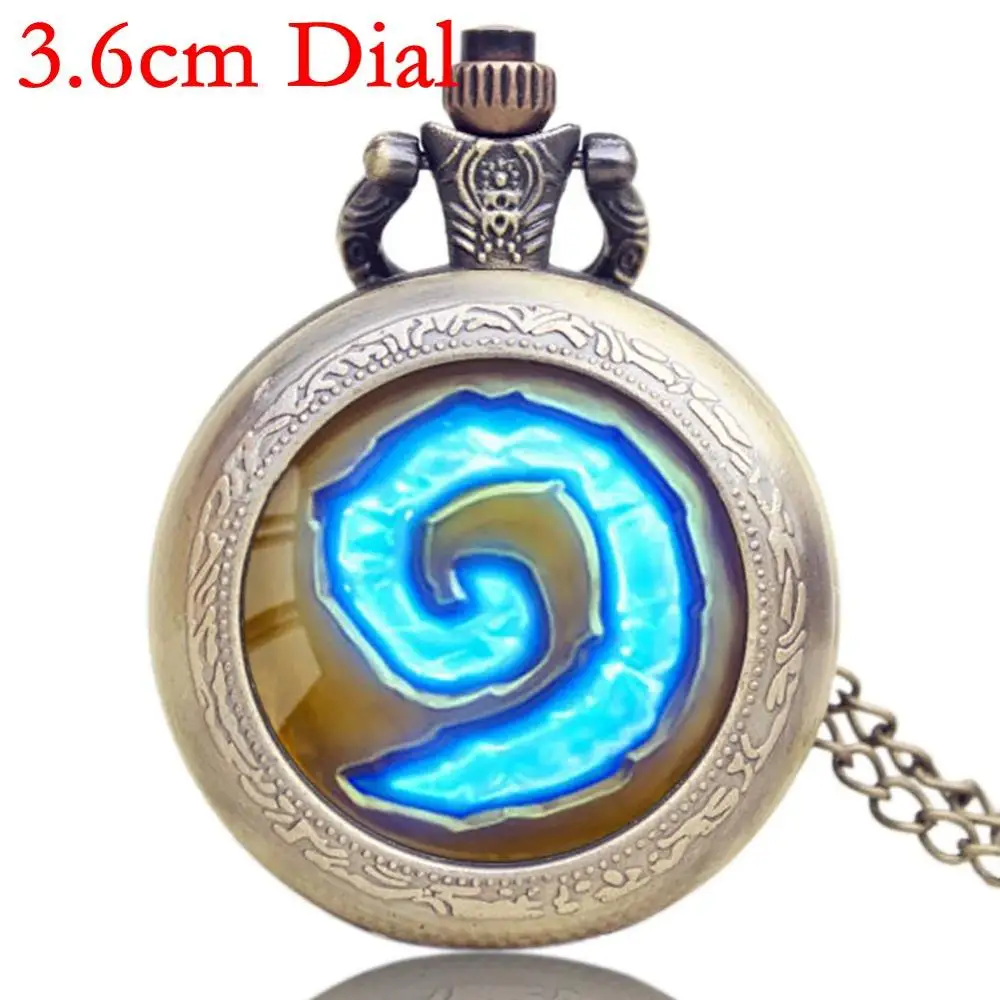 Карманные часы кварцевые World of Warcraft стимпанк карманные часы для мужчин Relogio De Bolso винтажные - Цвет: Золотой