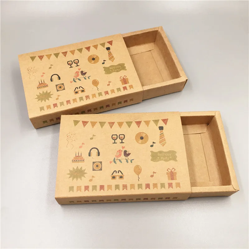 20 шт./лот Мульти Стиль крафт ящик конфетные коробочки для гостей Свадебный день