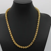 unique style mens womens necklace chain yellow gold filled fashion jewelry