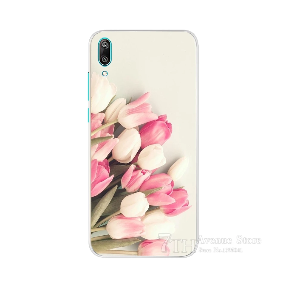 Чехол для Huawei Y7 Pro 2019 Мягкая силиконовая задняя крышка из ТПУ без отпечатков