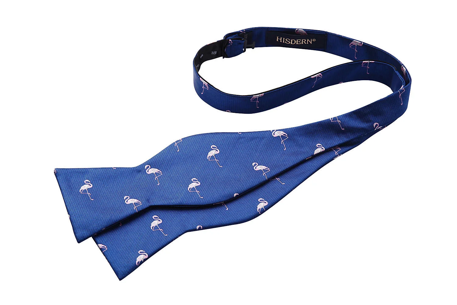Men Woven Self Bow Tie Blue Pink Flamingos Animal Pocket Square Set#BGA09VS handkerchief set | Аксессуары для одежды