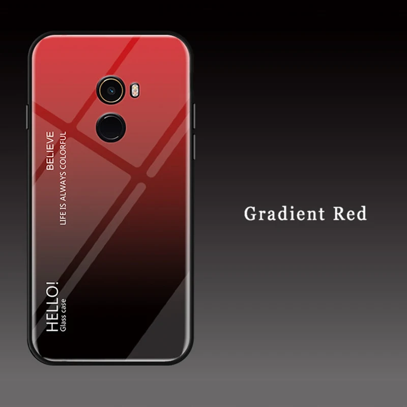 Toraise Case Xiaomi Mi 10 Pro Tempered Glass Gradient Back Cover For Mix 2 Fundas Redmi Note 9s 8 7 8T 8a 7a cc9 | Мобильные