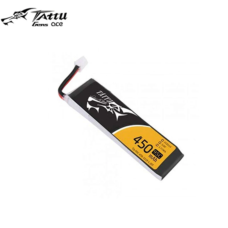 Литий полимерный аккумулятор Tattu 450 мАч 3 8 в HV 95C 1S1P с фоторазъемом для крошечной