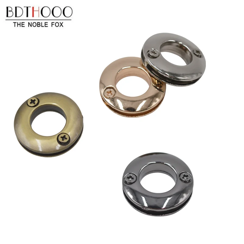 

4 набора, металлические люверсы 14 мм круглой формы, металлическое кольцо с винтом для сумочки, кошелька, сумки через плечо, аксессуары