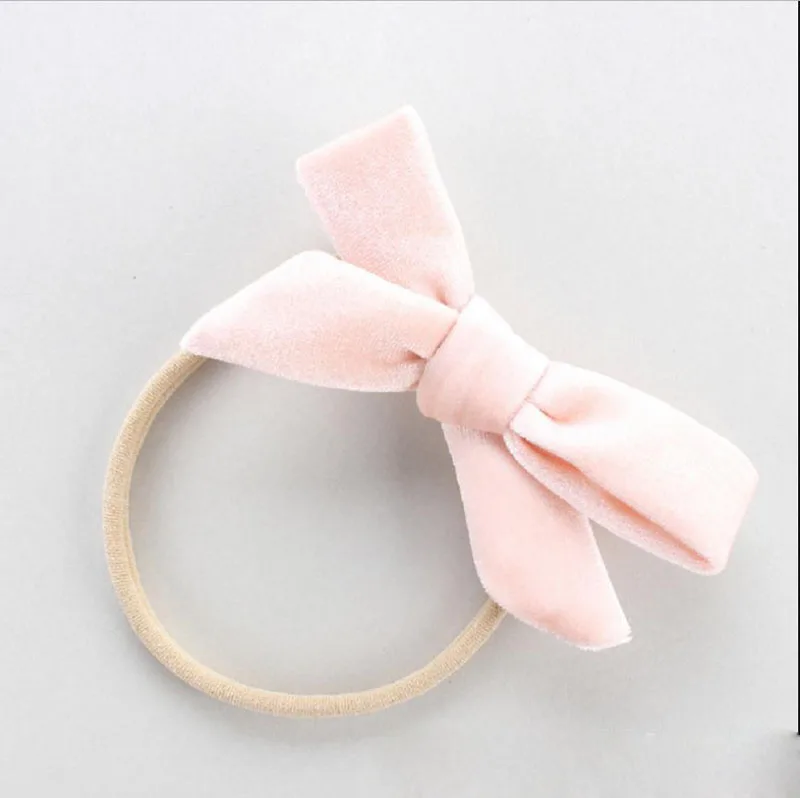 Fashion Cotton Cute Baby Girl Headwear New Kids Velvet Bow-knot Hair Clip Ornaments Accessories | Детская одежда и обувь