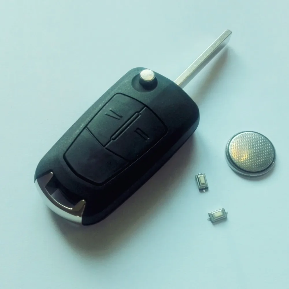 Складной автомобильный ключ брелок с 2 кнопками чехол для Vauxhall Opel Corsa Astra Vectra Signum
