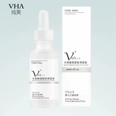 

VHA conditioning essence salicylic acid + nicotinamide + zinc dispel closed acne to control oil brighten skin and shrink pores