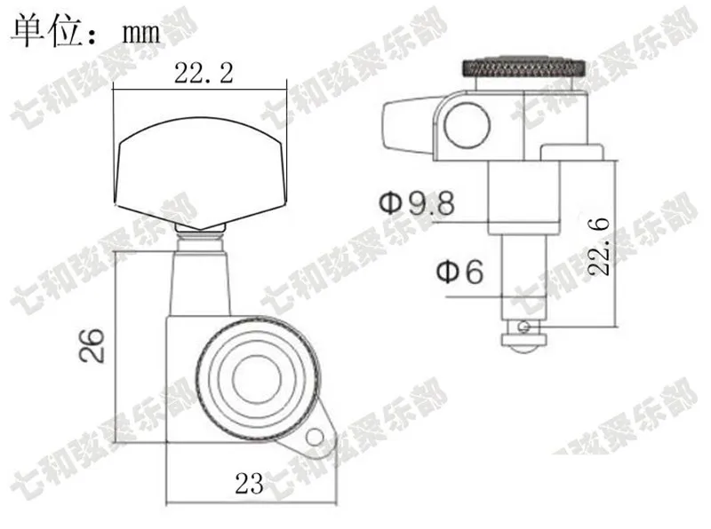 3R3L Золотая блокированная струнная гитара Тюнинг колышки ключи тюнеры машины