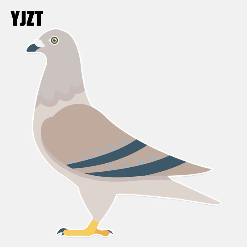 YJZT 12 8*13 7 см Забавные милые птицы Dove Декор ПВХ персонализированные наклейки для