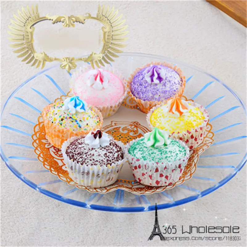 

Free shipping 6pcs/lot Squishy Cupcake Artificial Foods toys 5cm fake simulated foods home office bread shop decoration gifts