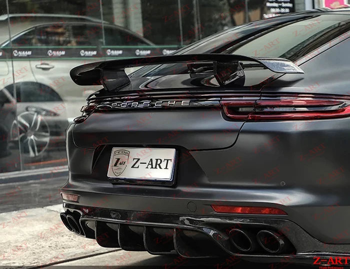 Z-ART кованый углерод волокно задний диффузор для Porsche Panamera- Настоящее углеродное волокно задняя губа для Porsche 971 задний подбородок