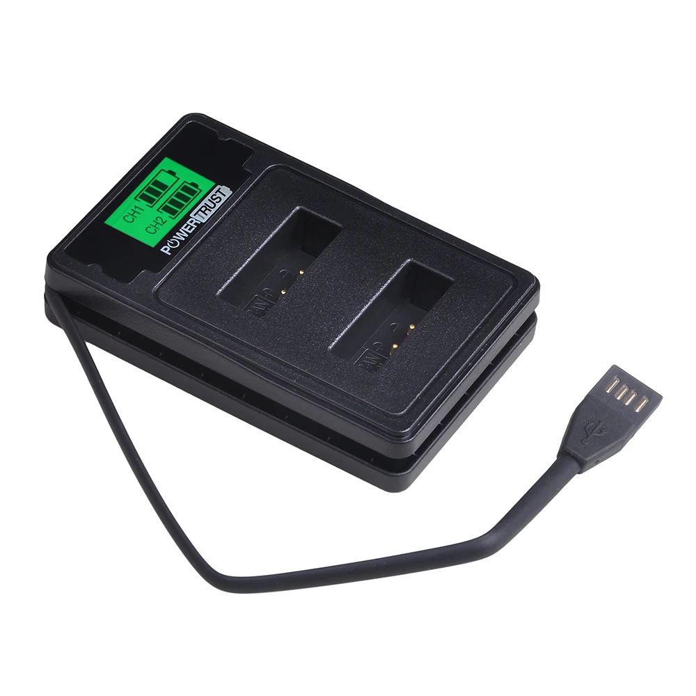 Аккумулятор для фотоаппарата 2pcs NB 13L NB13L + двойное зарядное устройство USB с ЖК